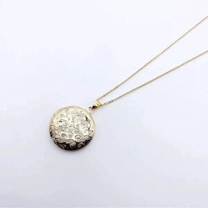 COIN Locket Necklace 925 Sterling Silver